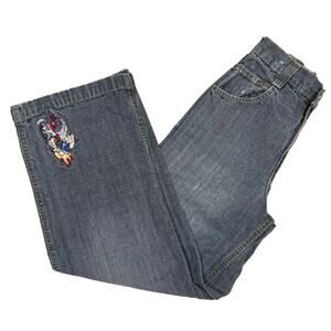 Vtg Flamehead Boys Distressed Y2K Skater Jeans Size 14 Pants